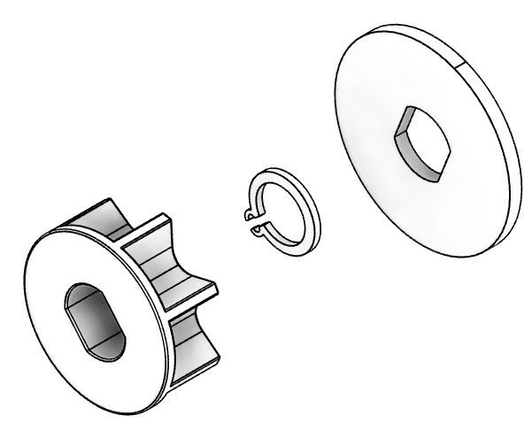 Chain wheel kit Beverin 20/91