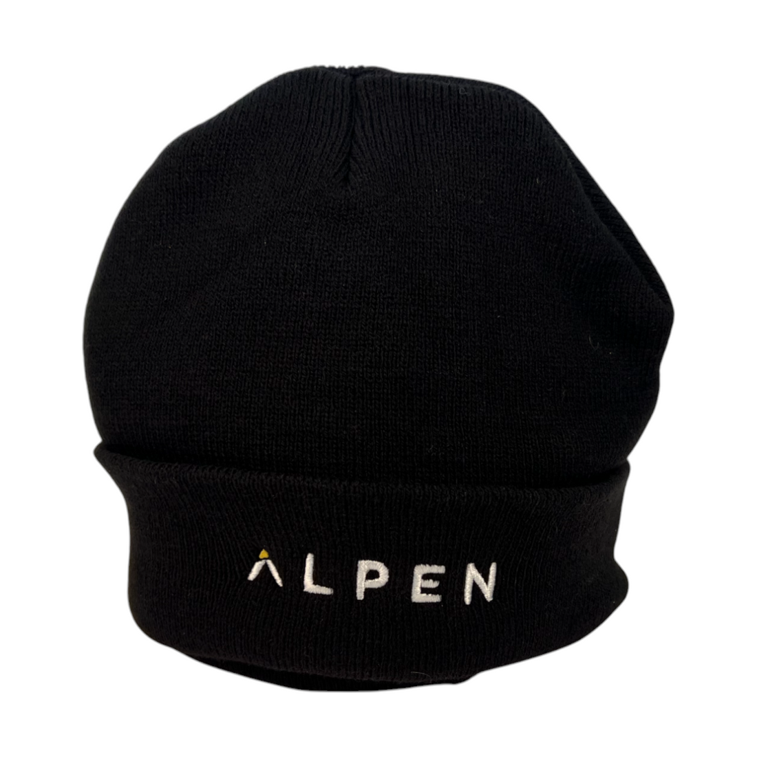 Schwarze ALPEN-Mütze mit Fleecefutter